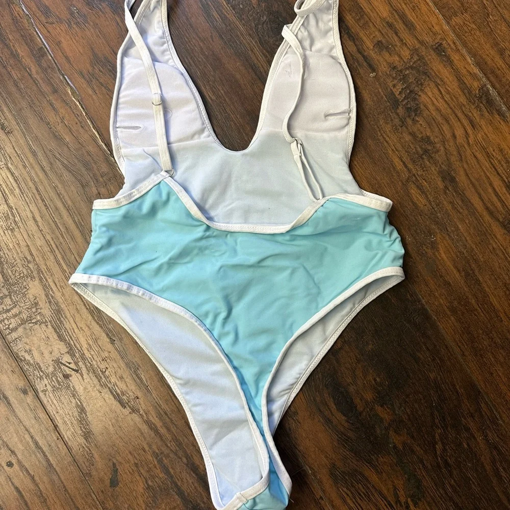 Light Blue One Piece Swimsuit.  <<<<<93>>>>>